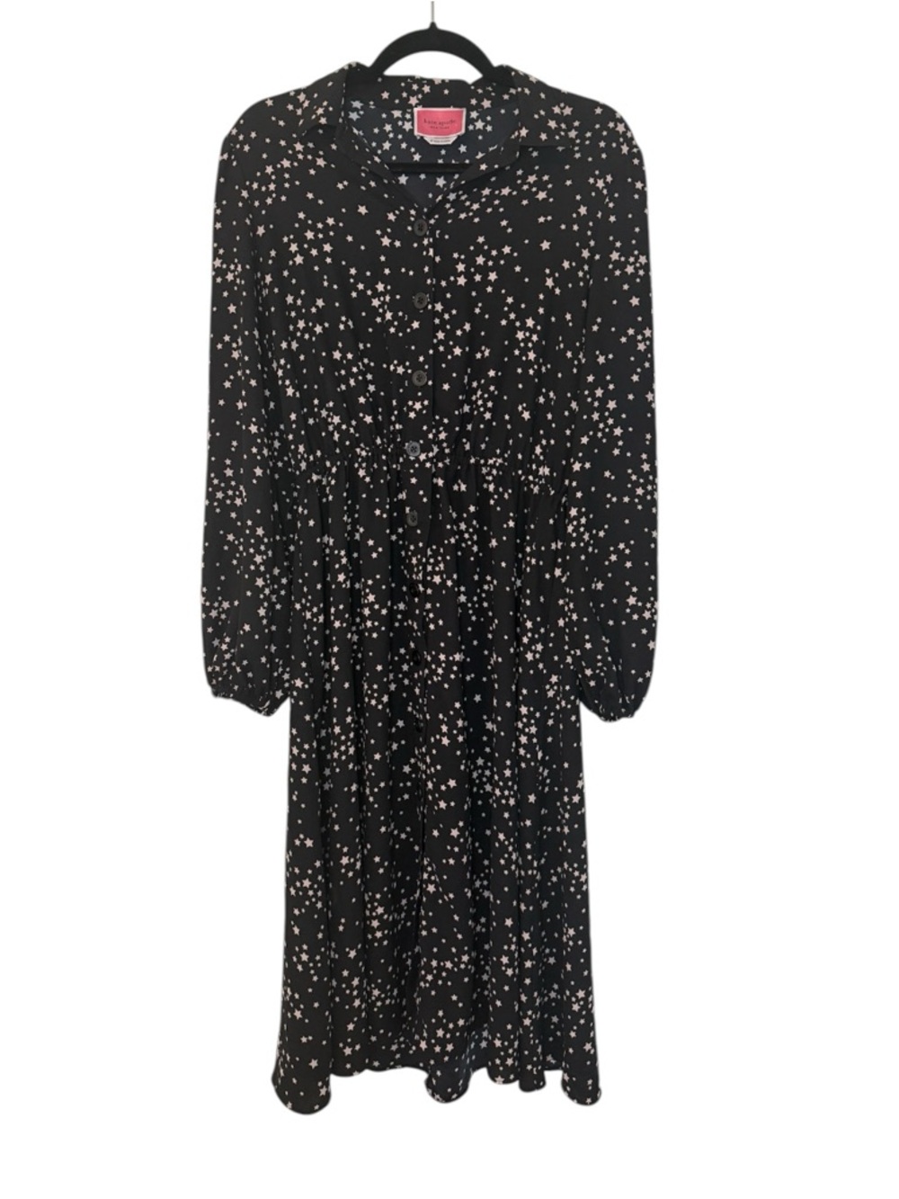 Kate Spade Scattered Stars Button-Front Shirtdress *MISSING BELT*